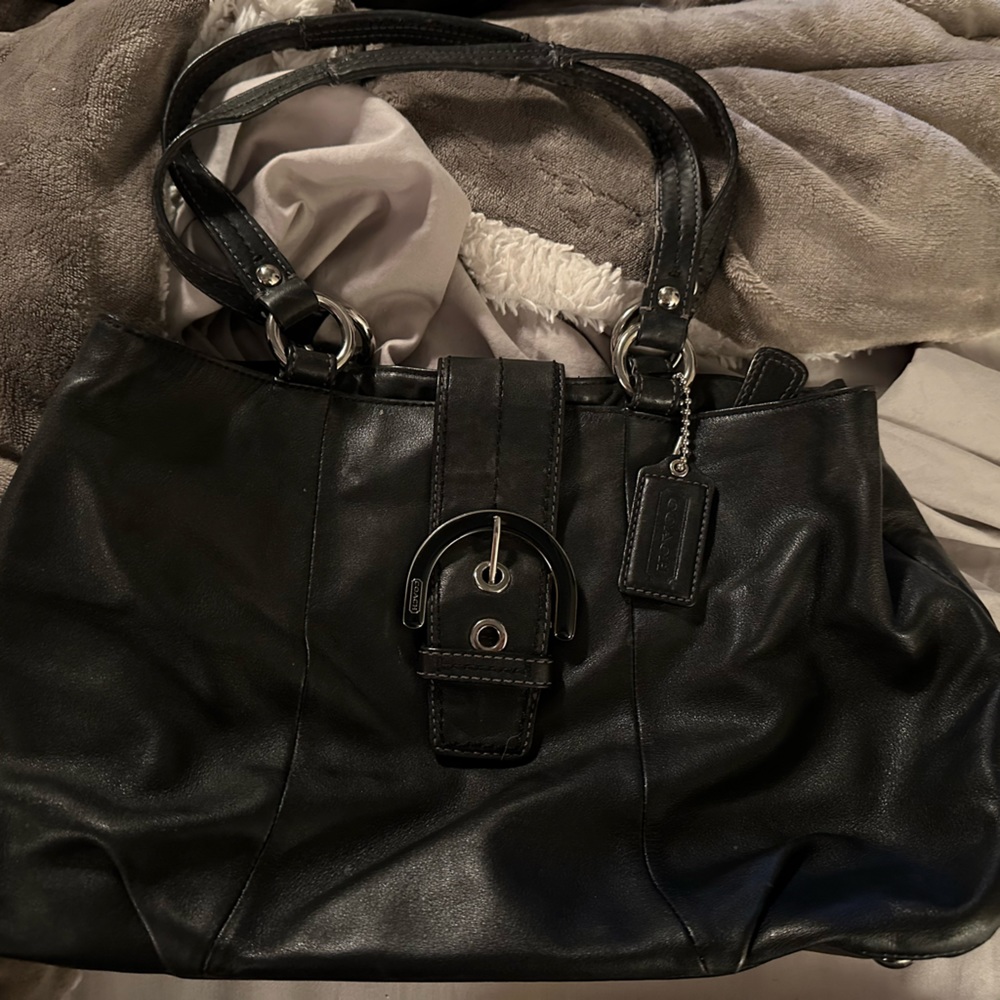 Coach Black Leather Purse